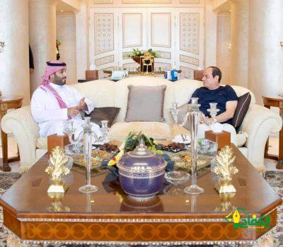 الرئيس المصري: سعدت بلقاء أخي الأمير محمد بن سلمان وتوافقت رؤونا حول القضايا الإقليمية والدولي