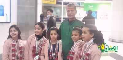 نادي الجمباز الايقاعي بالمدينة المنورة يقق 12 ميدالية في الأردن.