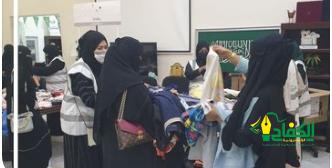 فريق رفادة التطوعي يقوم بمبادرة توزيع كسوة العيد على الأيتام والأسر المتعففة.