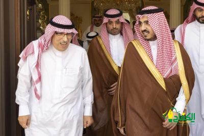 أمير منطقة مكة المكرمة بالنيابة يعزي ذوي الفقيد عبدالمقصود خوجه.