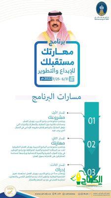 جامعة حائل تطلق برنامج الأمير عبد العزيز بن سعد بن عبد العزيز، أمير منطقة حائل، للإبداع والتطوير.