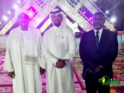 القنصل السوداني والقنصل الجابوني في زيارة لمهرجان الطائف رخا.