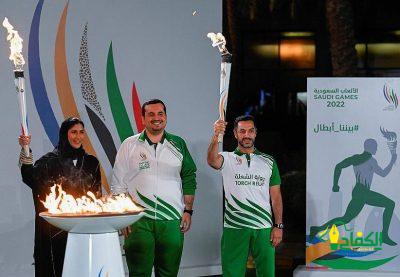 الرياض تحتفي بشعلة دورة الألعاب السعودية 2022