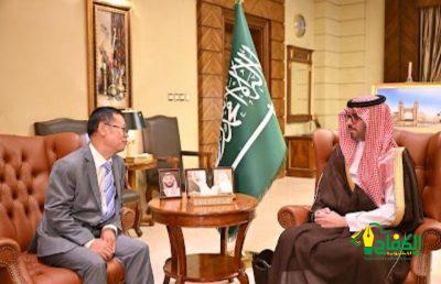 سمو الأمير سعود بن جلوي يستقبل القنصل العام لجمهورية الصين الشعبية