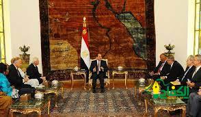 الرئيس المصري يلتقي وفدًا من الكونجرس الأمريكي