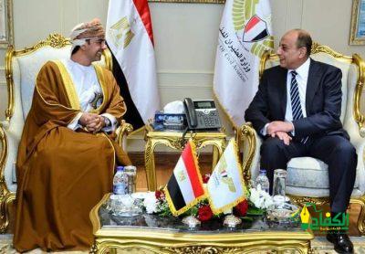 وزير الطيران المدني المصري يستقبل نايف بن علي بن حمد العبري رئيس هيئة الطيران المدني بسلطنة عمان