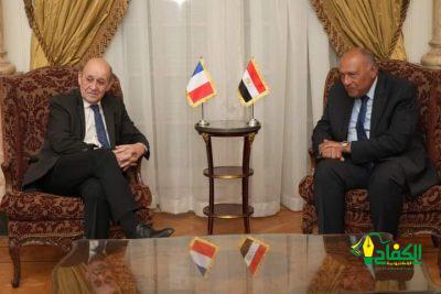 وزير الخارجية بجمهورية مصر العربية يستقبل المبعوث الرئاسي الفرنسي إلى لبنان