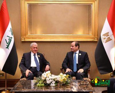 التقى السيد الرئيس عبد الفتاح السيسي بالرئيس العراقي عبد اللطيف رشيد