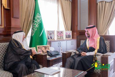 أمير المدينة – يستقبل الأمير فيصل بن عبد الرحمن بن ناصر بن فرحان آل سعود