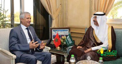سفير المملكة لدى المغرب يلتقي وزير الفلاحة والصيد البحري والتنمية القروية والمياه والغابات المغربي