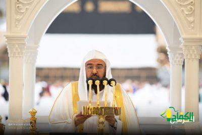 معالي الشيخ السديس يؤم المصلين لصلاة عيد الأضحى المبارك بالمسجد الحرام