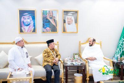 وزير الشؤون الإسلامية يستقبل المدير العام للشؤون الإسلامية بوزارة الشؤون الدينية ورئيس هيئة الأوقاف بجمهورية إندونيسيا