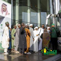 لليوم السادس.. “الشؤون الإسلامية” تستقبل (1299) حاجا وحاجة من 83 دولة من ضيوف خادم الحرمين الشريفين للحج