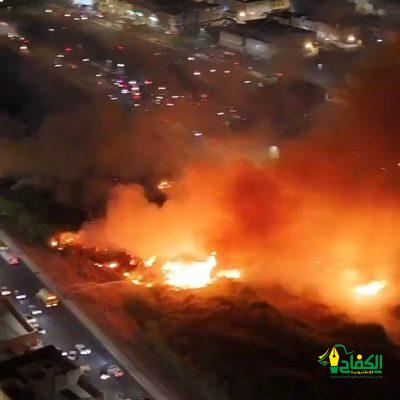 مدني المدينة – يخمد حريق في وادي وعيرة