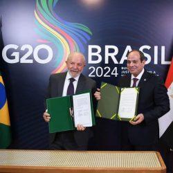 التقى السيد الرئيس عبد الفتاح السيسي مع الرئيسة التنزانية سامية حسن، على هامش أعمال قمة مجموعة العشرين في “ريو دي جانيرو” بالبرازيل.