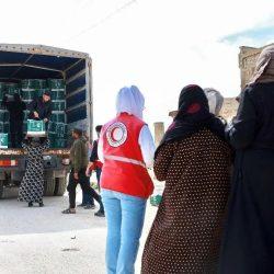 مركز الملك سلمان للإغاثة يوزع 1.000 سلة غذائية في بلدة العريمة بمحافظة حلب