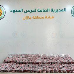 حرس الحدود بمنطقة عسير يقبض على 10مخالفين لنظام أمن الحدود لتهريبهم 200 كلجم من القات المخدر