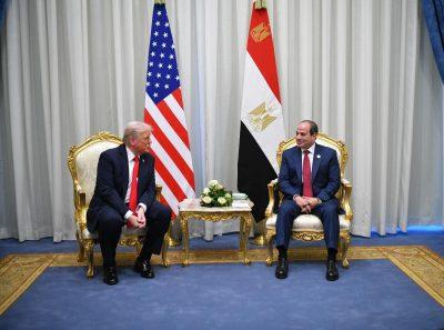 الرئيس عبد الفتاح السيسي – يستقبل الرئيس “دونالد ترامب