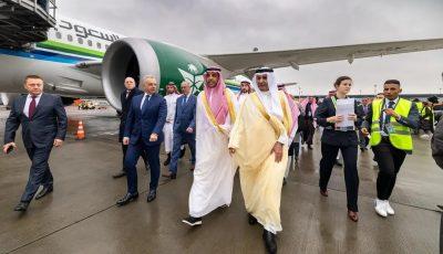 الخطوط السعودية تحتفي بتدشين رحلاتها المنتظمة بين الرياض وموسكو