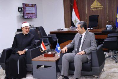 محافظ دمياط يستقبل فضيلة الدكتور نظير عياد مفتى الجمهورية
