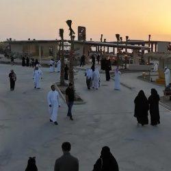 اقتران نجمي سعد ناشرة 1 وسعد ناشرة 2 بالهلال في سماء الحدود الشمالية.