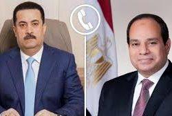 أمير قطر يتلقى اتصالًا هاتفيًا من الرئيس المصري