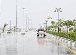 أمطار بين غزيرة ومتوسطة على منطقة جازان