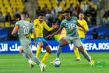 8 أهداف.. تعادل مثير بين النصر والحزم فى في دوري روشن السعودي
