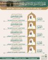 رئاسة الشؤون الدينية توضح جدول الأئمة المكلفين بإمامة الصلوات في الحرمين الشريفين من يوم غد الأحد 25 إلى 1 صفر 1447هـ