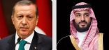 في اتصال بسمو ولي العهد.. الرئيس التركي يشيد بحسن التنظيم لموسم الحج هذا العام