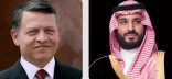سمو ولي العهد يتلقى اتصالًا هاتفيًا من ملك الأردن هنأه فيه بحلول عيد الفطر