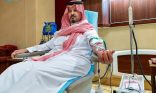 أمير منطقة المدينة المنورة يتبرع بالدم تفاعلًا مع الحملة الوطنية السنوية للتبرع بالدم التي أطلقها سمو ولي العهد