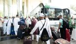 ضيوف برنامج خادم الحرمين الشريفين يغادرون مكة المكرمة إلى المدينة المنورة بعد إتمام مناسك الحج