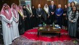 وفد أعضاء مجلس الشورى يلتقي رئيس مجلس الشيوخ بجمهورية البرازيل الاتحادية