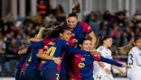 فوز فريق برشلونة النسائي على فريق ريال مدريد النسائي 4-0