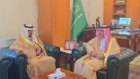 محافظ ينبع يلتقي برئيس إدارة جمعية المدينة المنورة الخيرية للسكري (سُكّر)