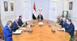 عقد السيد الرئيس عبد الفتاح السيسي اجتماعاً اليوم مع السيد “رودولف سعادة”، الرئيس التنفيذي الخطوط الملاحية الفرنسية العالمية “CMA CGM”، بحضور الدكتور مصطفى مدبولي رئيس مجلس الوزراء، والفريق كامل الوزير وزير النقل، والفريق أسامة ربيع رئيس هيئة قناة السويس، والسيد “باتريس برجاميني” النائب الأول لرئيس الشركة الفرنسية.