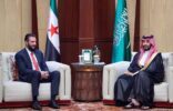 سمو ولي العهد يلتقي رئيس الجمهورية العربية السورية
