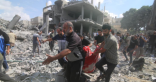 استشهاد 12 فلسطينيًا في غارتين إسرائيليتين على مخيم الشاطئ غربي مدينة غزة