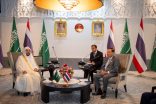 وزير الشؤون الإسلامية يلتقي رئيس البرلمان التايلندي في بانكوك