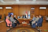 رئيس جامعة كفر الشيخ بجمهوريه مصر العربيه يشهد توقيع بروتوكول تعاون مشترك بين كليات التربية والتربية النوعية والتربية الرياضية بالجامعة ووحدة المدارس المصرية اليابانية