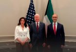 نائب رئيس مجلس الإدارة الرئيس التنفيذي لمؤسسة البترول الكويتى الشيخ نواف السعود يعقد اجتماعاً مع وزير الطاقة الأميركي كريس رايت، في واشنطن