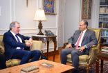 وزير الخارجية والهجرة المصرى يستقبل الممثل الخاص للاتحاد الأوروبي لعملية السلام في الشرق الأوسط