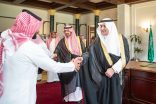 أمير منطقة تبوك يستقبل وكلاء ومنسوبي الإمارة بمناسبة عيد الفطر المبارك