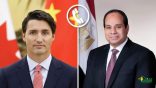 تلقى السيد الرئيس عبد الفتاح السيسي اتصالاً هاتفياً من رئيس الوزراء الكندي “چاستن ترودو”.