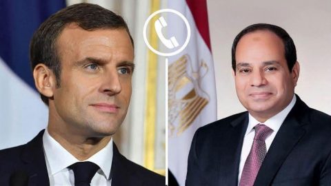 الرئيس عبد الفتاح السيسى يجري اتصالا بالرئيس الفرنسى