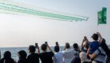 طائرات مقاتلة وتشكيلات بحرية ومسيرات عسكرية ترسم مشهدًا وطنيًا في عدد من مدن المملكة