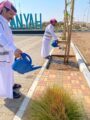 بيئة رنية ينفذ مبادرة سقيا مزروعات مدخل رنية الشمالي