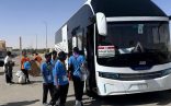 48 كشافاً من جمعية الشرافاء يغادرون إلى مكة بعد إنهاء استعداداتهم للمشاركة في خدمة ضيوف الرحمن