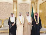 الشيخ نافع العجيفي ونجله مدير إذاعة نداء الإسلام يحتفيان بزواج” فيصل “